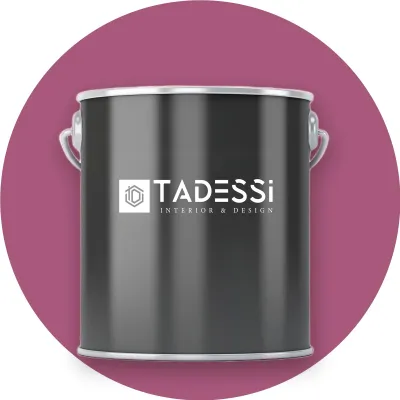 Produktbild von TADESSI Wandfarbe Pink - Weinrot - abwaschbare Innenfarbe matt - Dispersionsfarbe - Geruchsarm und Lösemittelfrei - 1 Liter Gebinde