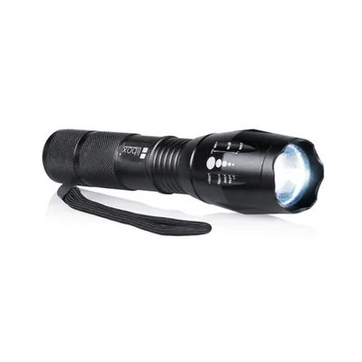 Obrázok produktu pre Libox LB0110, Baterka, Čierna, Hliník, Tlačidlá, Otočné, LED, 1000 lm