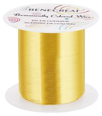 Schmuckdraht 0,3 mm x 150 m, Kupferdraht hellgold