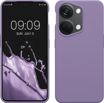 Produktbild von kwmobile Hülle kompatibel mit OnePlus Nord 3 5G Hülle - Silikon Handy Case - Handyhülle weiche Oberfläche - kabelloses Laden - Veilchen Lila