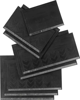 Image de Bavettes pour poids lourds, 500 x 300 mm, qualité caoutchouc extra lourd, noir de PETEX