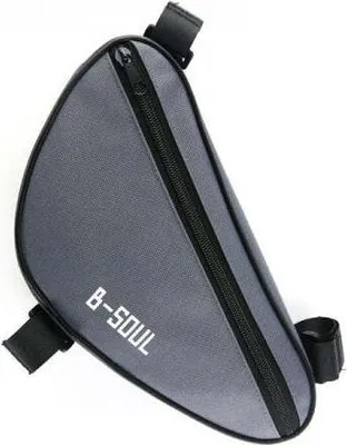 Produktbild von Fahrrad Tasche spritzwasserfest Dreiecktasche Rahmentasche Triangeltasche Grau