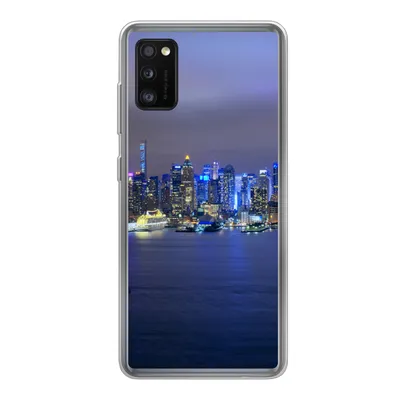Produktbild von MuchoWow® Handyhülle Schutzhülle Hülle für Samsung Galaxy A41 New York - Skyline - Nacht Silikon Softcase Handy Hülle - Mobiltelefon