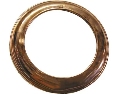 Produktbild von Rosette, Rauch-, Edelstahl, 160 mm, Kupfer, für Rauchrohr