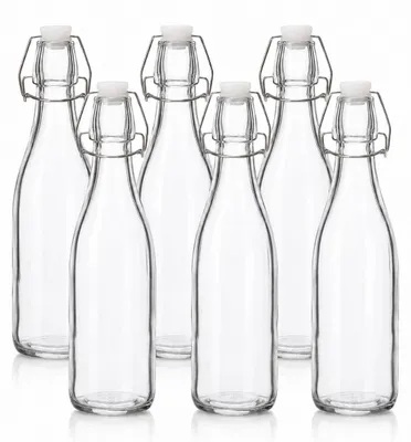 Productafbeelding van Set van 6 Glazen Beugelflessen 500 ml