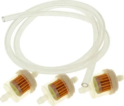 Produktbild von 3x Benzinfilter Transparent 6mm + Benzinschlauch Mofa Roller, Hercules, Ciao