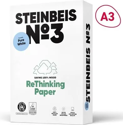 Zdjęcie produktu dla Papier makulaturowy Steinbeis No.3 A3 80 g/m2,500 l.