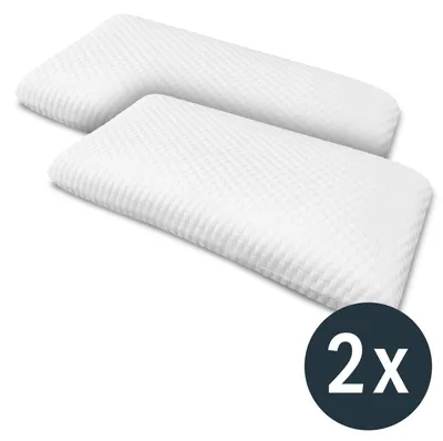 Produktbild von 2 x Sleezzz Diamond Visko Nackenstützkissen Air 40 x 80 cm