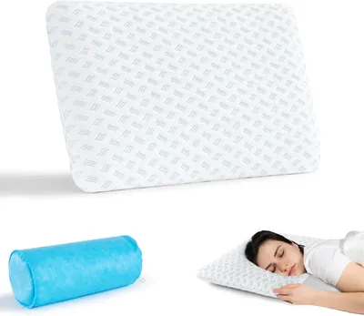 Obrázok produktu pre Vankúš z pamäťovej peny 40 x 60 x 7 cm, mäkký, pre spánok na bruchu