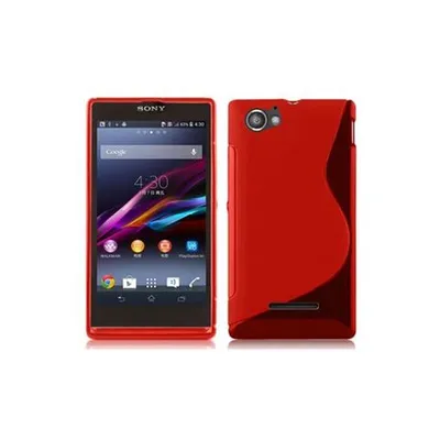 Obrázek produktu pro Cadorabo Ochranný kryt pro Sony Xperia M Case in Red Kryt na mobilní telefon TPU Silicone Etui