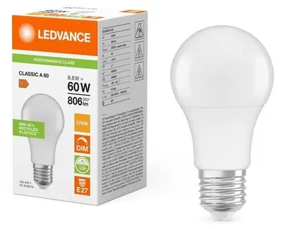 Produktbild von LEDVANCE LED CLASSIC A DIM P 8.8W 827 Frosted E27, 1 Stk.