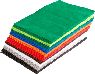 Produktbild von VBS XXL Bastelfilz "Megapack", 50 Stück, 1,5 mm, 20 x 30 cm, farbig sortiert