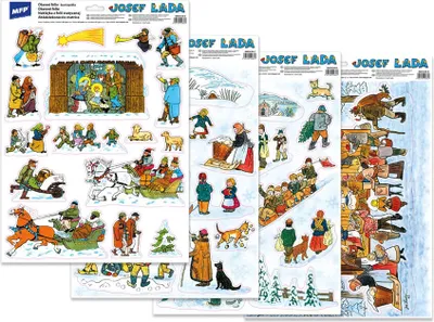 Image de Film de fenêtre de Noël Josef Lada Va019