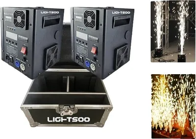 Produktbild von Kalte Funkenmaschine, DMX-Steuerung, LCD-Display, 2 Maschinen und 1 Gehäuse, 600 W