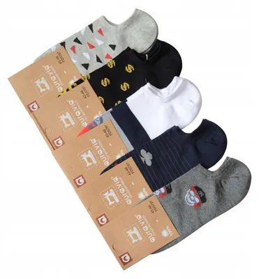 Image de Aura Via Chaussettes basses Coton Taille 43-46 - Lot de 5