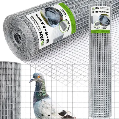 Zdjęcie produktu dla Siatka Zgrzewana OC 19x19x0,8mm na Woliery Ogrodzenie 25m2 Klatki Hodowla