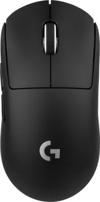 Obrázok produktu pre Logitech G PRO X SUPERLIGHT Wireless Gaming Mouse, zadná časť, RF Wireless, 25400 DPI, 1 ms, čierna