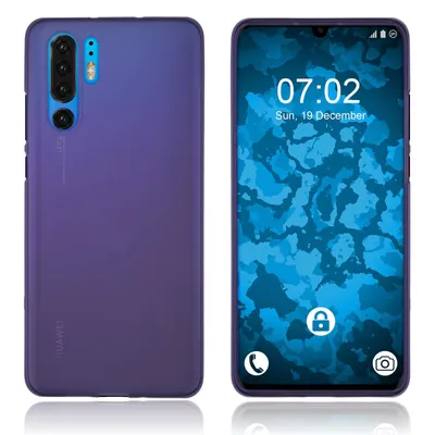 Produktbild von PhoneNatic Case kompatibel mit Huawei P30 Pro / P30 Pro New Edition - lila Silikon Hülle matt Cover