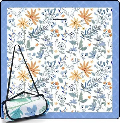 Produktbild von Famanu Picknickdecke Wasserfest, Sandfrei mit Isolierter Unterseite - 200 x 200 cm