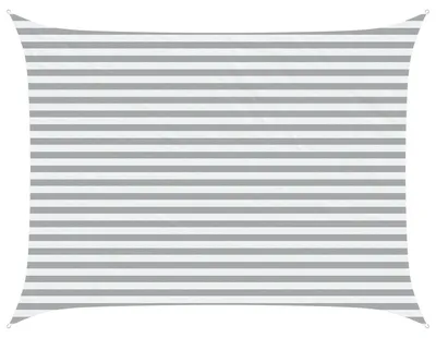 Zdjęcie produktu dla vidaXL Tent przeciwsłoneczny, jasnoszary i biały, 4 x 3 m, 100% poliester typu Oxford