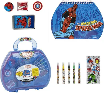 Zdjęcie produktu dla Zestaw piśmienniczy Marvel Blue Briefcase