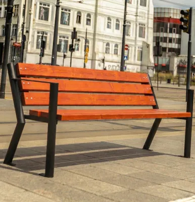 Obrázek produktu pro REKORD Gladiator Bis Mahagoni 3-4místná 185x59x76 cm Lavice do zahrady, na terasu, balkon, předzahrádku Dřevo a pozinkovaný kov Odolná proti povětrnostním vlivům