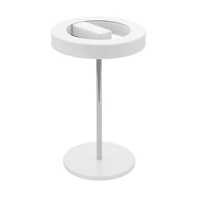 Produktbild von Eglo 95906 Alvendre-S LED Tischleuchte 12W Stahl Weiss Chrom