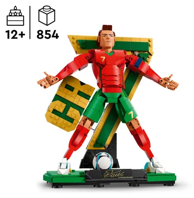 Produktbild von LEGO Editions Cristiano Ronaldo – Fußballlegende Spielzeug - 3D Figuren Modellbau - DIY Kinderzimmer Deko - Geschenk für Jungen, Mädchen ab 12 Jahren und erwachsene Sportfans - 43016