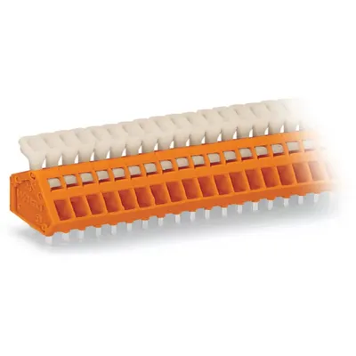 Zdjęcie produktu dla WAGO Klemmenleiste 233-516 f.Leiterplatten 0,08-0,5qmm pomarańczowy