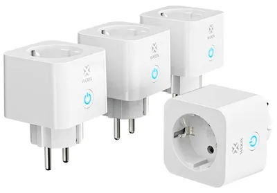 Produktbild von WOOX R6113.04 WLAN Steckdose m. Strommessung 4er Set