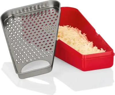 Produktbild von Parmesanreibe Käsereibe Parmesandose Rostfreiem Edelstahl Deckel Reibe BPA-FREI von ERNESTO®
