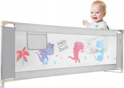 Zdjęcie produktu dla Bariera Bezpieczeństwa Do Łózka 180 Cm Ochrona Dla Dzieci Łatwa Instalacja