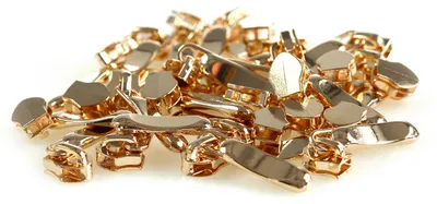 20 Stylische Zipper für Spiralreißverschluss gold