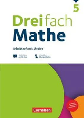 Produktbild von Dreifach Mathe 5. Schuljahr - Zu allen Ausgaben - Arbeitsheft mit Medien und Lösungen