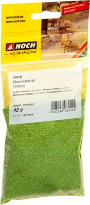 Image de NOCH 08410 G 0 H0 H0E H0M TT N Z Matériau à saupoudrer vert clair, 42 g
