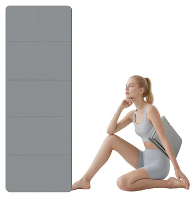 Immagine prodotto di Tappetino da yoga in TPE pieghevole - Tappetino per fitness, pilates e ginnastica - 183 x 61 cm