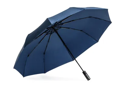 Produktbild von Damen- und Herren-Taschenschirm KRAGO Vollautomatik RING Blau