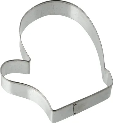 Produktbild von Zenker Ausstecher Backhandschuh Patisserie, Weihnachtsausstecher für Plätzchen, Ausstechform für Kekse und Fondant, hochwertiger Keksausstecher, Küchenhelfer aus Weißblech (Farbe: Silber)