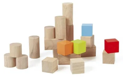 Image de Set de cubes de construction en bois - scratch - 6181412 - blocs