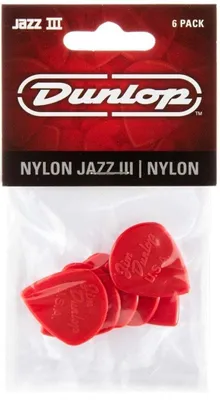 Zdjęcie produktu dla Dunlop Manufacturing 47P3N, Nylon, Czerwony, Jazz, 6 szt.
