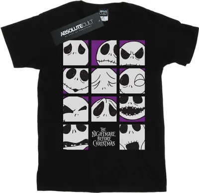 Produktbild von Disney - "Nightmare Before Christmas Many Faces Of Jack" T-Shirt für Herren BI43773 (XXL) (Schwarz)