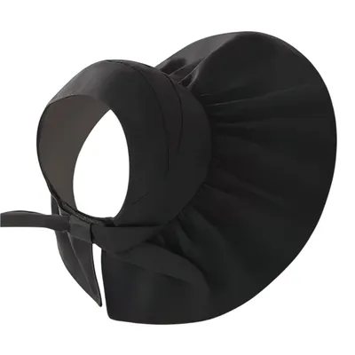 Produktbild von Damen Visor Faltbar UV-Schutz Sonnenhut Breiter Krempe Strandhut, Schwarz