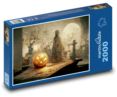 Produktbild von martinpuzzle - Puzzle 2000 Teile - Kürbis - Geist