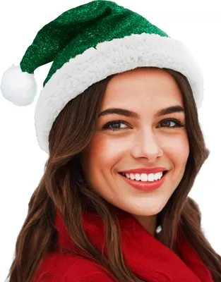 Produktbild von Weihnachtsmütze für Erwachsene Grün - Einheitsgröße