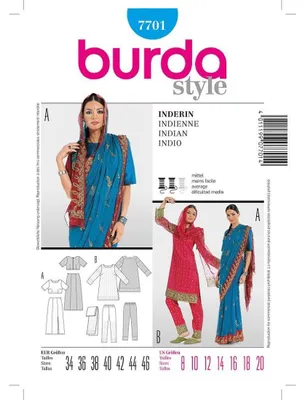 Produktbild von Schnittmuster Burda 7701