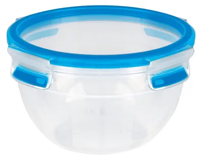 Obrázek produktu pro EMSA 518096, Krabice, Kulatý, 1,1 l, Průhledná, Polypropylen (PP), Termoplastický elastomer (TPE), Německo