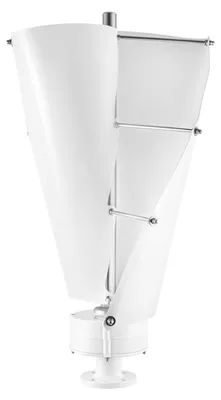 Zdjęcie produktu dla Turbina wiatrowa - Turbina wiatrowa - Generator wiatrowy - Turbina pionowa - Wirnik wiatrowy - 24V, biały - Moc: 100W
