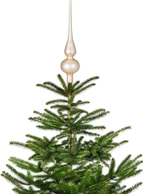 Produktbild von Christbaumspitze 26cm Champagner matt