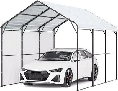 Image de Zeltgarage - Tente de garage Abri pour voiture - Remise pour voiture - 3x4,5x3,15m - Protection du véhicule de haute qualité