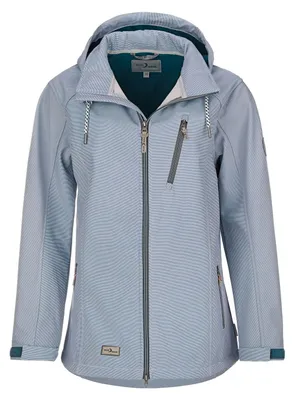 Produktbild von Blue Wave Damen Softshelljacke Jessica - Outdoorjacke Jacke mit Fleece-Innenfutter in Blue Nights Größe 50